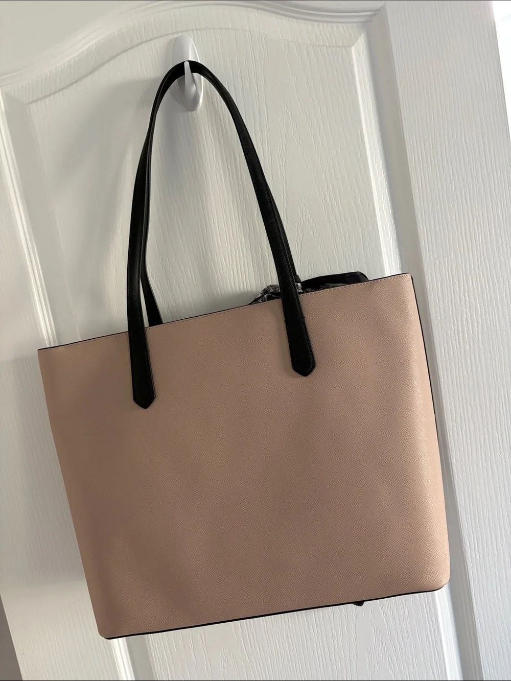kate spade Blush Tote with Black Trim and Pouch